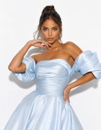 Serelune Off Shoulder Satin Evening Gown
