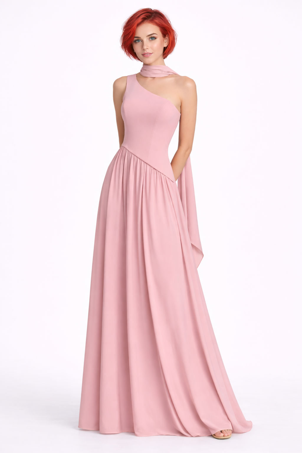 Casterlar Prime One-Shoulder Couture Dress Elegant Prom, Evening & Occasion Gown