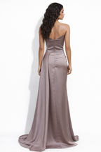Elettra Silk Draped Evening Dress