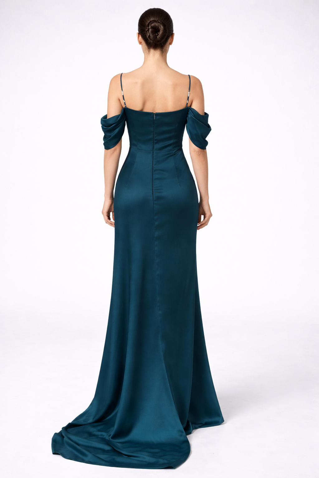 Drapé d’Orient Emerald Classic Evening Dress
