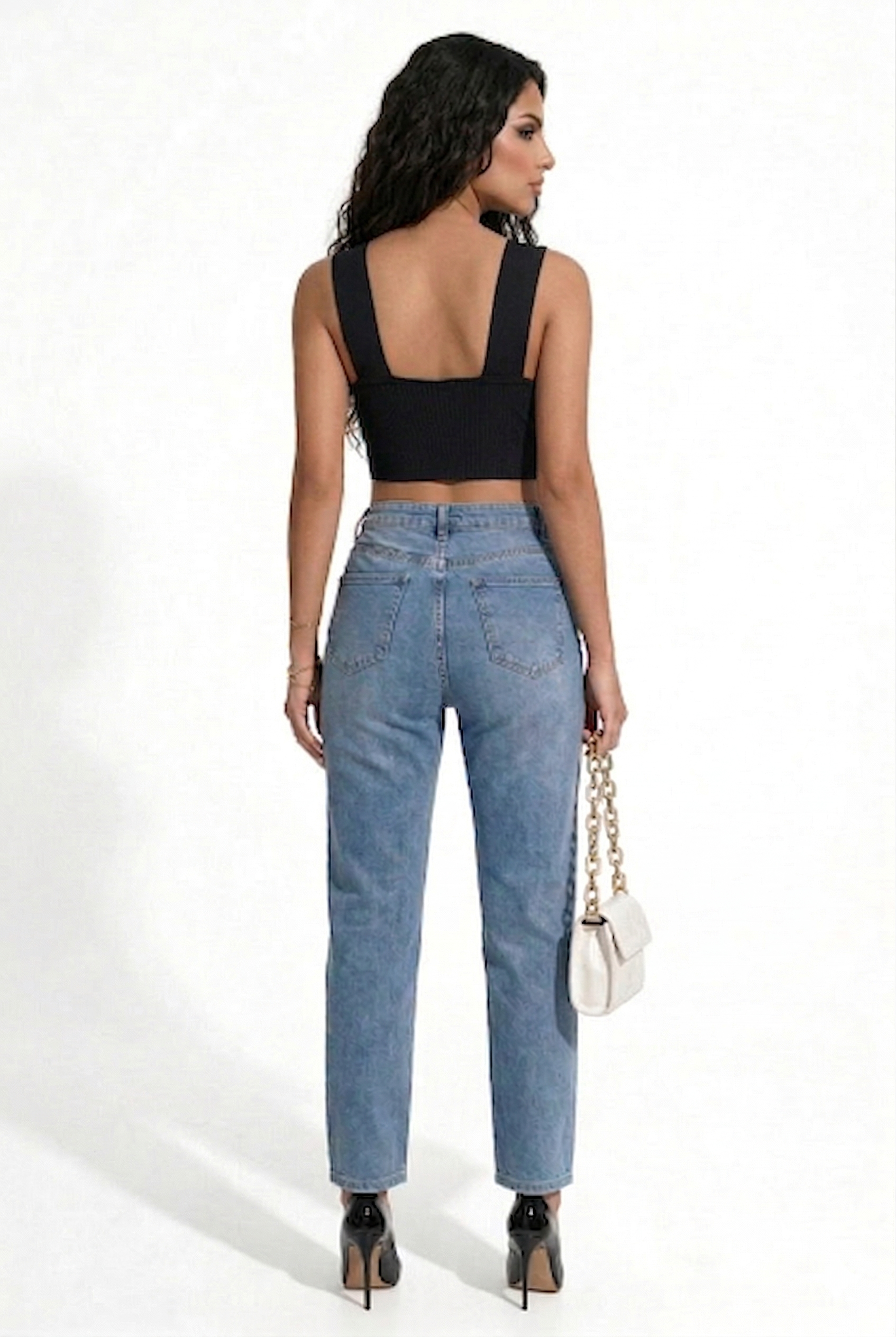 XTECK Ribbed Halter Top