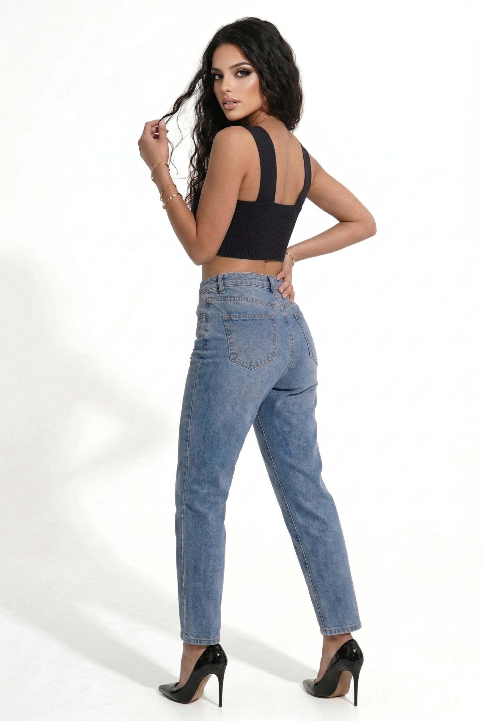 XTECK Ribbed Halter Top